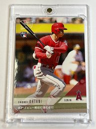 AUTHENTIC 2018 TOPPS NOW 5J SHOHEI OHTANI ROOKIE CARD