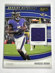 2022 PANINI SCORE SM9 MARQUISE BROWN SCORING MATERIALS AUTHENTIC PLAYER WORN JERSEY