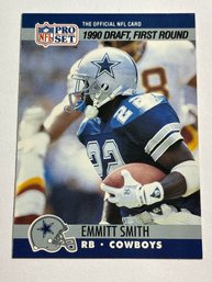 1990 PRO SET #685 EMMITT SMITH FIRST ROUND DRAFT ROOKIE CARD
