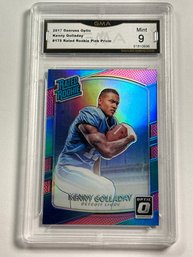 2017 PANINI DONRUSS OPTIC KENNY GOLLADAY #175 RATED ROOKIE PINK PRIZM GRADED GMA MINT 9