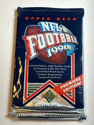 1991 UPPER DECK NFL FOOTBALL PREMIERE EDITION CARDS PACK