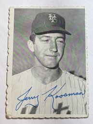 JERRY KOOSMAN 1969 TOPPS DECKLE EDGE NO 25 OF 33 CREASED IN FRONT AND CORNERS SOFT
