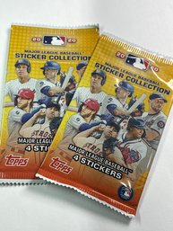 2 2020 TOPPS MAJOR LEAGUE BASEBALL STICKER COLLECTION CARDS PACKS