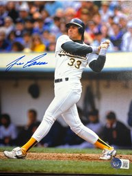 AUTHENTIC BECKETT WITNESSED JOSE CANSECO AUTOGRAPHED 8X10 POTO W COA