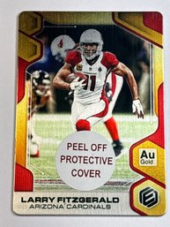10 OF 25!!  2019 PANINI ELEMENTS #4 LARRY FITZGERALD GOLD ELEMENTS METAL CARD W PROTECTIVE FILM IN PLACE