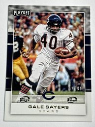 42/99!! 2017 PANINI PLAYOFF #191 GALE SAYERS 1ST DOWN SP