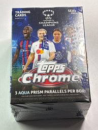 FACTORY SEALED 2022-23 TOPPS CHROME UEFA WOMANS CHAMPIONS LEAGUE SOCCER CARDS BOX