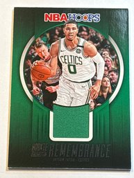 2023-24 PANINI HOOPS ROOKIE REMEMBRANCE RR-JAY JAYSON TATUM AUTHENTIC PLAYER WORN PATCH