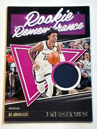 2021-22 PANINI HOOPS ROOKIE REMEMBRANCE RR-JAM JA MORANT AUTHENTIC PLAYER WORN PATCH