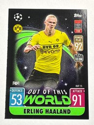 2021-22 Topps Match Attax Extra Out Of This World Erling Haaland Dortmund