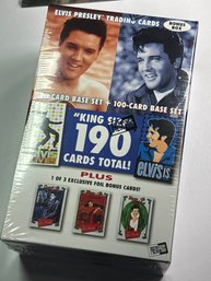 FACTORY SEALED ELVIS PRESLEY BONUS BOX -90 CARD SET  100 CARD SET PLUS AN EXCLUSIVE FOIL BONUS CARD