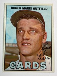 AUTHENTIC 1967 TOPPS #45 ROGER MARIS