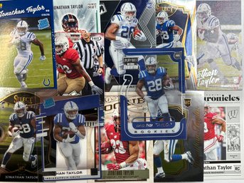 JONATHAN TAYLOR 12 SP ROOKIE CARD LOT -  HIGH VALUE, NO DUPES