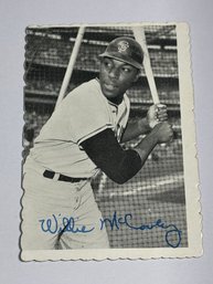 AUTHENTIC 1969 TOPPS DECKLE EDGE WILLIE MCCOVEY FACSIMILE AUTOGRAPHED VINTAGE CARD 31 Of 33