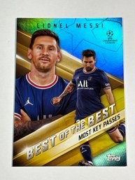 2022 TOPPS BEST OF THE BEST BB-13 LIONEL MESSI UEFA CHAMPIONS LEAGUE SP