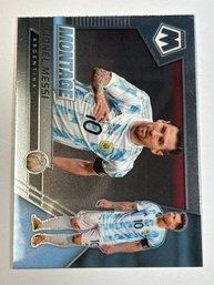 2021-22 PANINI MOSAIC FIFA ROAD TO WORLD CUP #10 LIONEL MESSI MONTAGE