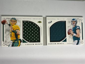 30/49!! 2016 PANINI NATIONAL TREASURES NATIONAL HISTORY CARSON WENTZ ROOKIE CARD BOOKLET SP