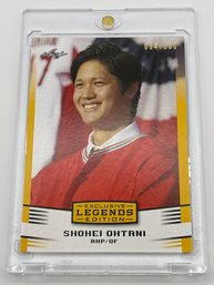 94/100!! 2018 LEAF EXCLUSIVE LEGENDS EDITION SHOHEI OHTANI SP ROOKIE CARD