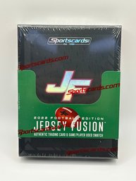 FACTORY SEALED 2022 JERSEY FUSION FOOTBALL EDITION-AUTHENTIC GAME/PLAYER USED SWATCH