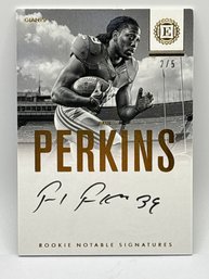 EXTREMELY RARE 2/5!! 2016 PANINI ENCASED RNI-PP PAUL PERKINS SSP ROOKIE NOTABLE SIGNATURES ON CARD AUTO RC