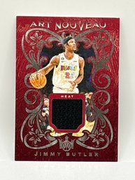 RARE 2023-24 PANINI COURT KINGS AN-JIM JIMMY BUTLER ART NOUVEAU SP AUTHENTIC GAME-WORN JERSEY PATCH