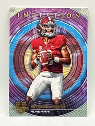 2023 BOWMAN UNIVERSITY #81 BRYCE YOUNG SP INCEPTION ROOKIE CARD