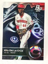 2023 BOWMAN PLATINUM TOP-93 ELLY DE LA CRUZ ROOKIE CARD