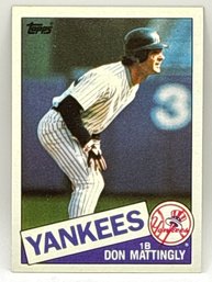 1985 TOPPS #665 DON MATTINGLY ROOKIE CARD