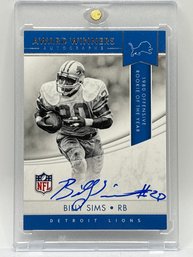 RARE 2017 PANINI AWARD WINNERS AUTOGRAPHS AUTHENTIC BILLY SIMS ON CARD AUTO 1980 OFFENSIVE ROOKIE OF THE YEAR