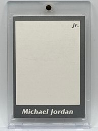 POSSIBLE 1/1 ERROR CARD??  1991 TUFF STUFF JR MAGAZINE #25 MICHAEL JORDAN BLANK FRONT MISPRINT