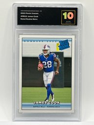 2022 PANINI INSTANT #RR22 JAMES COOK RATED ROOKIE RETRO RC GRADED ADVANCED GEM MINT 10