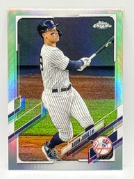 2021 TOPPS CHROME #99 AARON JUDGE SILVER REFRACTOR