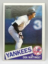 1985 TOPPS #665 DON MATTINGLY ROOKIE CARD
