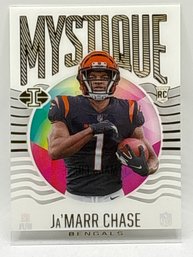 2021 PANINI ILLUSIONS MY-7 JAMARR CHASE MYSTIQUE WHITE SP ROOKIE CARD