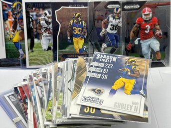 60   ARD TODD GURLEY LOT. MANY PRIZM ROOKIES, SP AND INSERTS