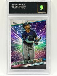 2024 TOPPS STARS OF THE MLB SMLB-16 JULIO RODRIGUEZ INSERT GRADED ADVANCED MINT 9