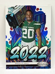 2022 PANINI CERTIFIED #2022-14 BREECE HALL SP GRAFFITI ROOKIE CARD