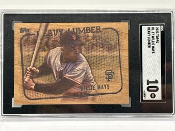 2023 TOPPS HEAVY LUMBER #HL-17 WILLIE MAYS SP GRADED SGC GEM MINT 10