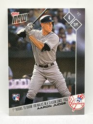 2017 TOPPS NOW #559 AARON SP JUDGE ROOKIE CARD!