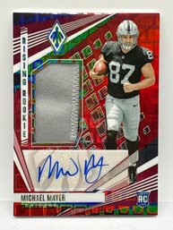 SUPER RARE 9/25!! 2023 PANINI PHOENIX #RMS-MMA MICHAEL MAYER RISING ROOKIE RPA AUTHENTIC PATCH AUTOGRAPHED RC