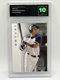 2018 LEAF PREMIER ROOKIE #PR-04 SHOHEI OHTANI ROOKIE CARD GRADED ADVANCED GRADING GEM MINT 10 - CRACKED SLAB