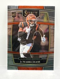 2021 PANINI SELECT #47 JA MARR CHASE CONCOURSE ROOKIE CARD