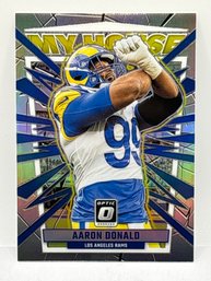 2023 PANINI DONRUSS OPTIC #1 AARON DONALD MY HOUSE SILVER PRIZM HOLO