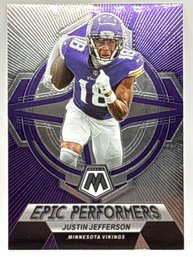 2023 PANINI MOSAIC EPJJ JUSTIN JEFFERSON EPIC PERFORMERS INSERT