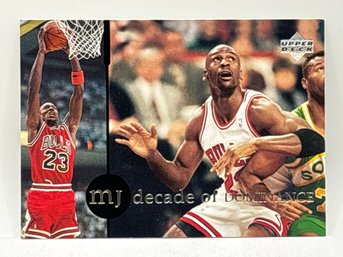 1997 UPPER DECK #71 RARE AIR MICHAEL JORDAN MJ DECADE OF DOMINANCE MINT FRESH FROM SET BREAK