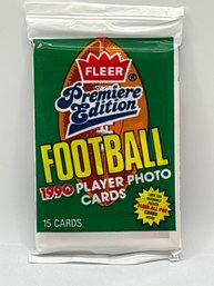 1990 FLEER PREMIERE EDITION FOOTBALL PACK