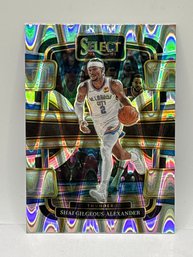 2023-24 PANINI SELECT #57 SHAI GILGEOUS-ALEXANDER CONCOURSE SEISMIC PRIZM