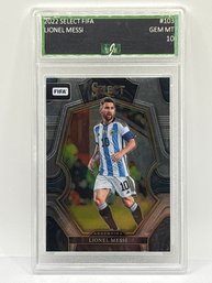 2022 PANINI SELECT #103 LIONEL MESSI PROFESSIONALLY GRADED EJE GRADING GEM MINT 10