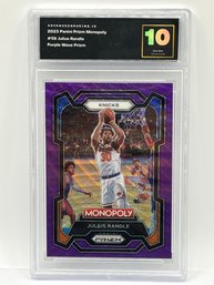 2023 PANINI PRIZM #58 JULIUS RANDLE PURPLE WAVE MONOPOLY PRIZM SP ADVANCED GRADING GEM MINT 10