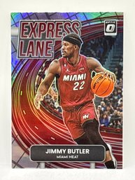 2022-23 PANINI DONRUSS OPTIC #20 JIMMY BUTLER EXPRESS LANE SILVER PRIZM HOLO INSERT